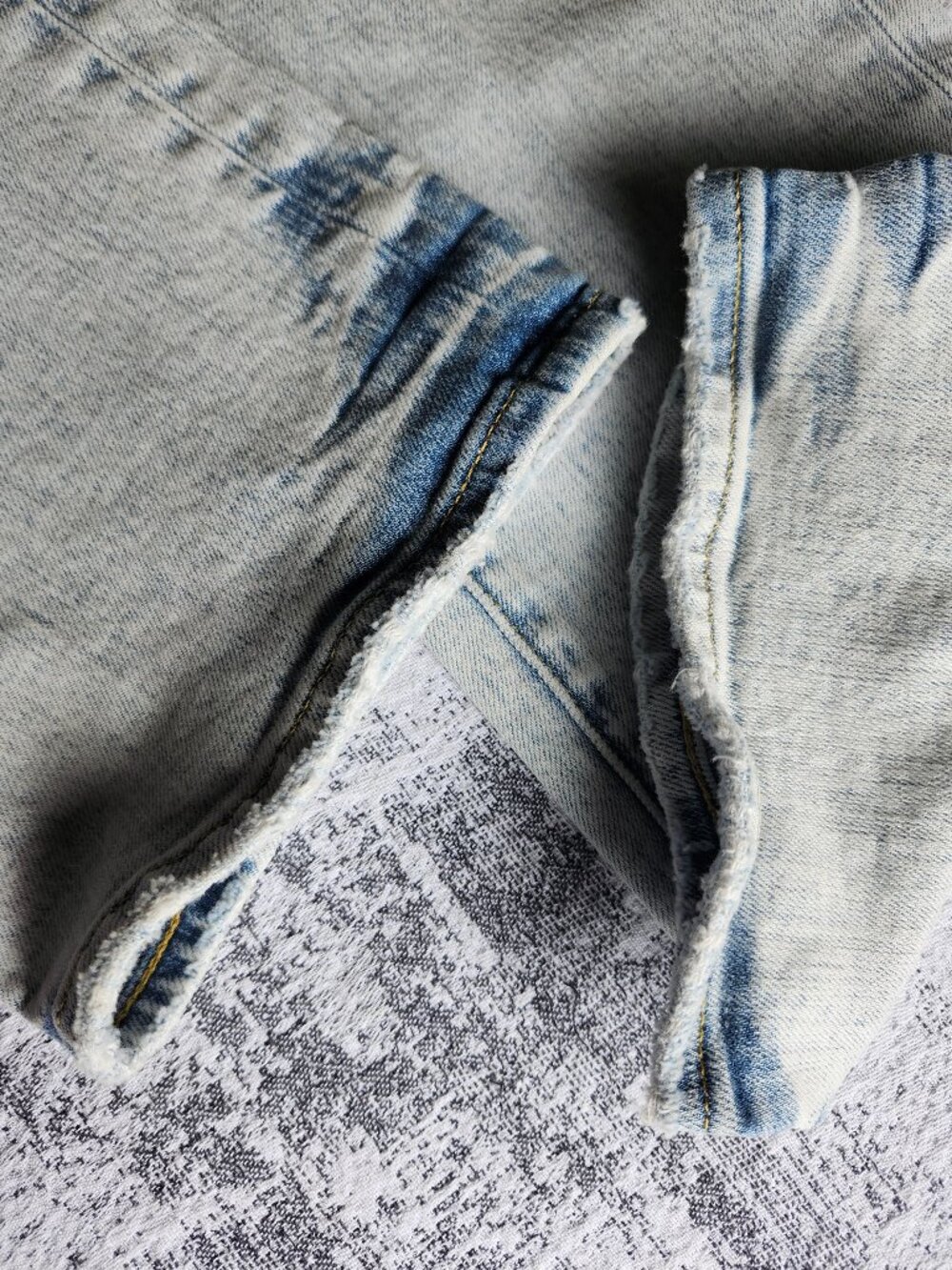 Purple Brand Sz 32 Light Wash Baby Blue Light Indigo Lux Denim Button Fly Jeans - Picture 14 of 14